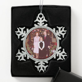 クリスマスプレジデントJames Jimmy Carter White House スノーフレークピューターオーナメント