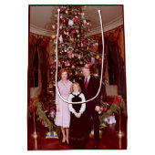 クリスマスプレジデントJames Jimmy Carter White House ミディアムペーパーバッグ (裏面)