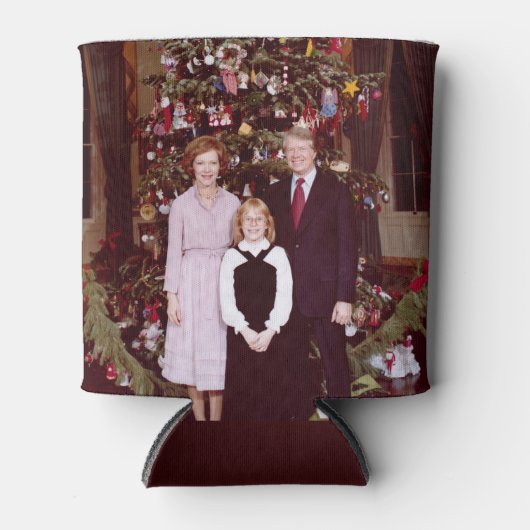 クリスマスプレジデントJames Jimmy Carter White House 缶クーラー (正面)