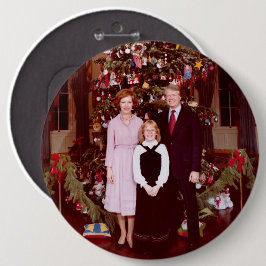 クリスマスプレジデントJames Jimmy Carter White House 缶バッジ