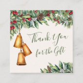 クリスマスプレゼントありがとう スクエア名刺 (正面)