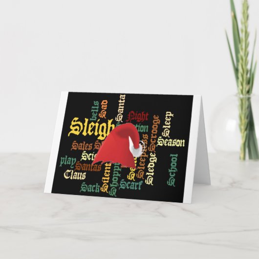 クリスマスプレゼントが素敵な日と良い夜を シーズンカード (正面)