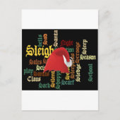 クリスマスプレゼントが素敵な日と良い夜を シーズンポストカード (正面)