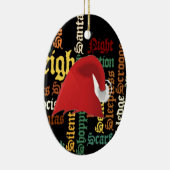 クリスマスプレゼントが素敵な日と良い夜を セラミックオーナメント (右)