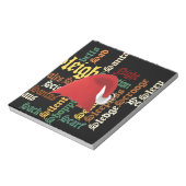 クリスマスプレゼントが素敵な日と良い夜を ノートパッド (回転)