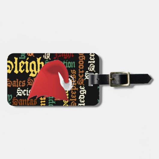 クリスマスプレゼントが素敵な日と良い夜を ラゲッジタグ (正面横)