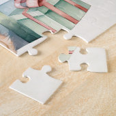 クリスマスプレゼントが贈られる可愛いテディベア ジグソーパズル (側面)