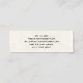 クリスマスプレゼントが贈られる可愛いテディベア スキニー名刺 (裏面)