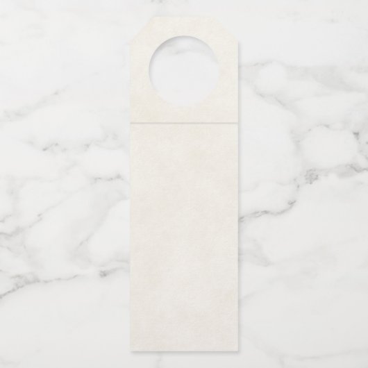 クリスマスプレゼントが贈られる可愛いテディベア ボトルネックタグ (裏面)