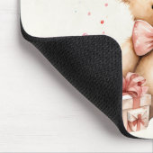 クリスマスプレゼントが贈られる可愛いテディベア マウスパッド (コーナー)