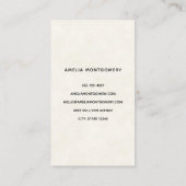 クリスマスプレゼントが贈られる可愛いテディベア 名刺 (裏面)