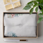 クリスマスプレゼントが贈られる可愛いテディベア 薄葉紙 (ギフト)