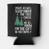 クリスマスプレゼントとして木の下で寝るのも悪くない 缶クーラー (正面)