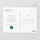 クリスマスプレゼントとオーナメントハッピーホリデー ポストカード (裏面)