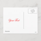 クリスマスプレゼントとオーナメント シーズンポストカード (裏面)