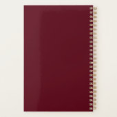 クリスマスプレゼントとサンタの衣装で愛らしいベビー プランナー手帳 (裏面)