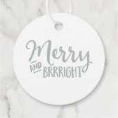 クリスマスプレゼントとメッセージカード フェイバータグ (裏面)