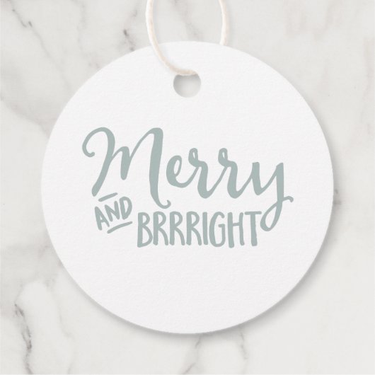 クリスマスプレゼントとメッセージカード フェイバータグ (裏面)