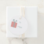 クリスマスプレゼントとメッセージカード フェイバータグ (インサイチュ)