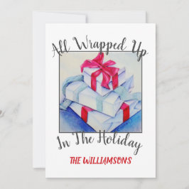 クリスマスプレゼントと写真 シーズンカード