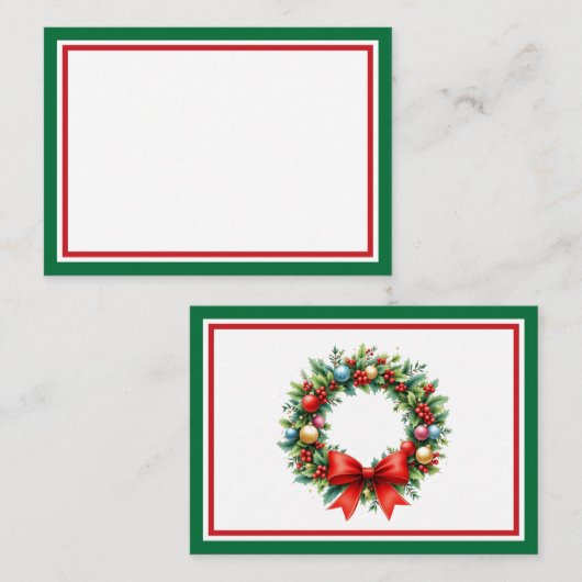 クリスマスプレゼントにあなただけの特別なメッセージを添えて ノートカード (正面/裏面)