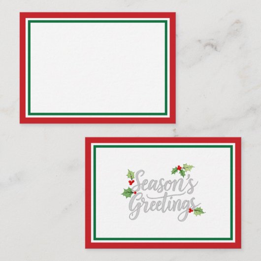 クリスマスプレゼントにあなただけの特別なメッセージを添えて ノートカード (正面/裏面)