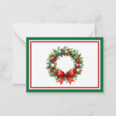 クリスマスプレゼントにあなただけの特別なメモを添えて ノートカード (裏面)