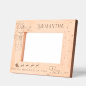 クリスマスプレゼントに最適！子供のためのナイスリスト認定メンバーギフト レーザー彫刻フレーム (左)