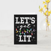 クリスマスプレゼントに火を付けおもしろいよう カード (黄色い花)