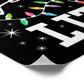 クリスマスプレゼントに火を付けおもしろいよう ポスター (角)