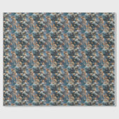 クリスマスプレゼントのためのバニーかわいいラッピング紙 ラッピングペーパー (フラット)