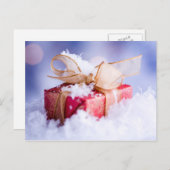 クリスマスプレゼントのはがき シーズンポストカード (正面/裏面)