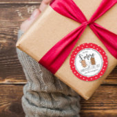 クリスマスプレゼントのようなSの従業員が必要だ ラウンドシール