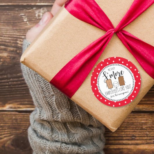 クリスマスプレゼントのようなSの従業員が必要だ ラウンドシール