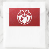 クリスマスプレゼントのアバター 長方形シール (バッグ)