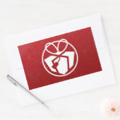 クリスマスプレゼントのアバター 長方形シール (封筒)