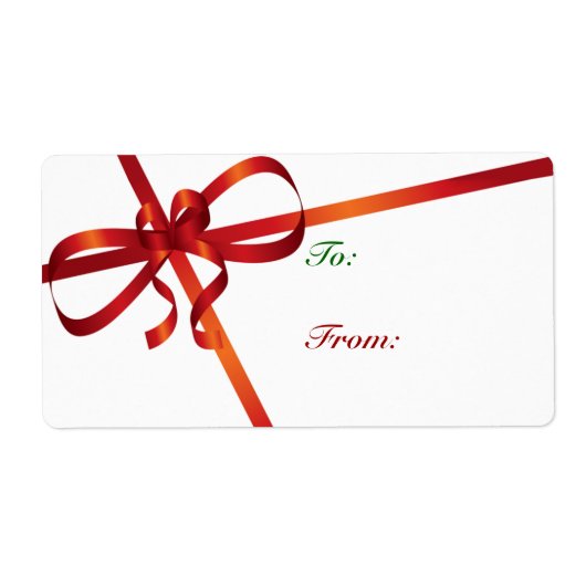 クリスマスプレゼントのギフトラベル ラベル (正面)