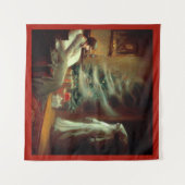 クリスマスプレゼントのクリスマスカロル幽霊 タペストリー (正面(横))