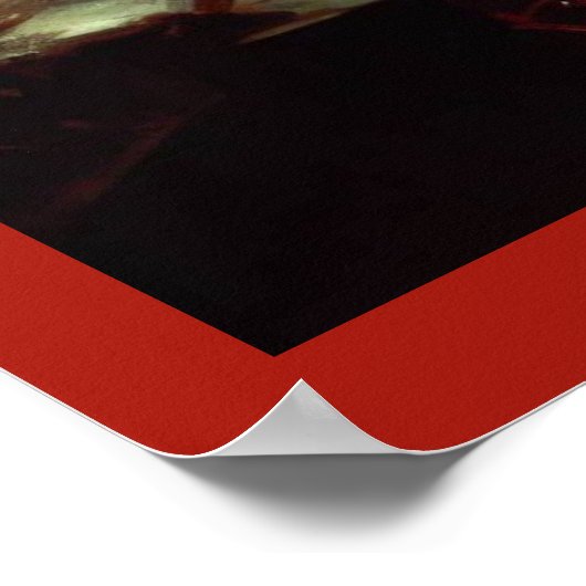 クリスマスプレゼントのクリスマスカロル幽霊 ポスター (角)