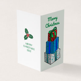 クリスマスプレゼントのクリスマスカード