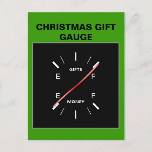 クリスマスプレゼントのゲージ シーズンポストカード (正面)