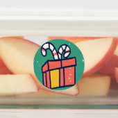 クリスマスプレゼントのシール ラベル (貼付)