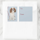 クリスマスプレゼントのシール 長方形シール (バッグ)