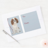 クリスマスプレゼントのシール 長方形シール (封筒)