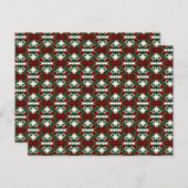 クリスマスプレゼントのパターン シーズンポストカード (正面/裏面)