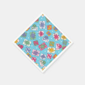 クリスマスプレゼントのパターン スタンダードカクテルナプキン (角)