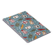 クリスマスプレゼントのパターン ノートブック (右側)