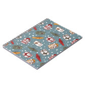 クリスマスプレゼントのパターン ノートブック (左側)