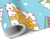 クリスマスプレゼントのパターン ラッピングペーパー (ロールコーナー)