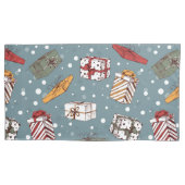 クリスマスプレゼントのパターン 枕カバー (正面左)